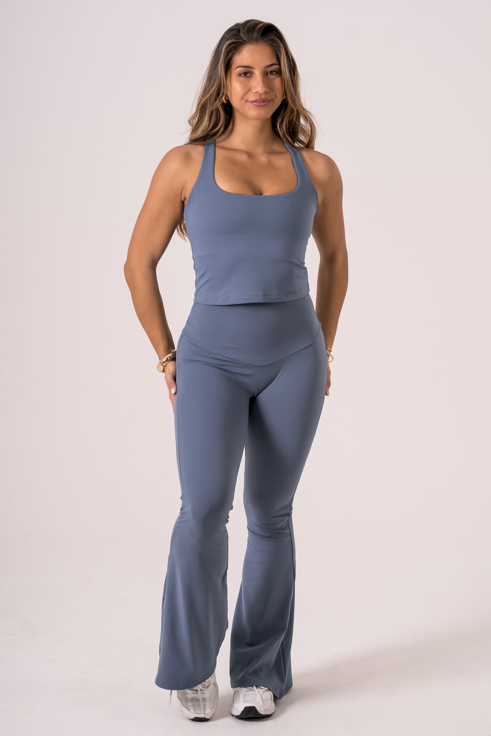 Slate Luxe Pocket Yoga Pants