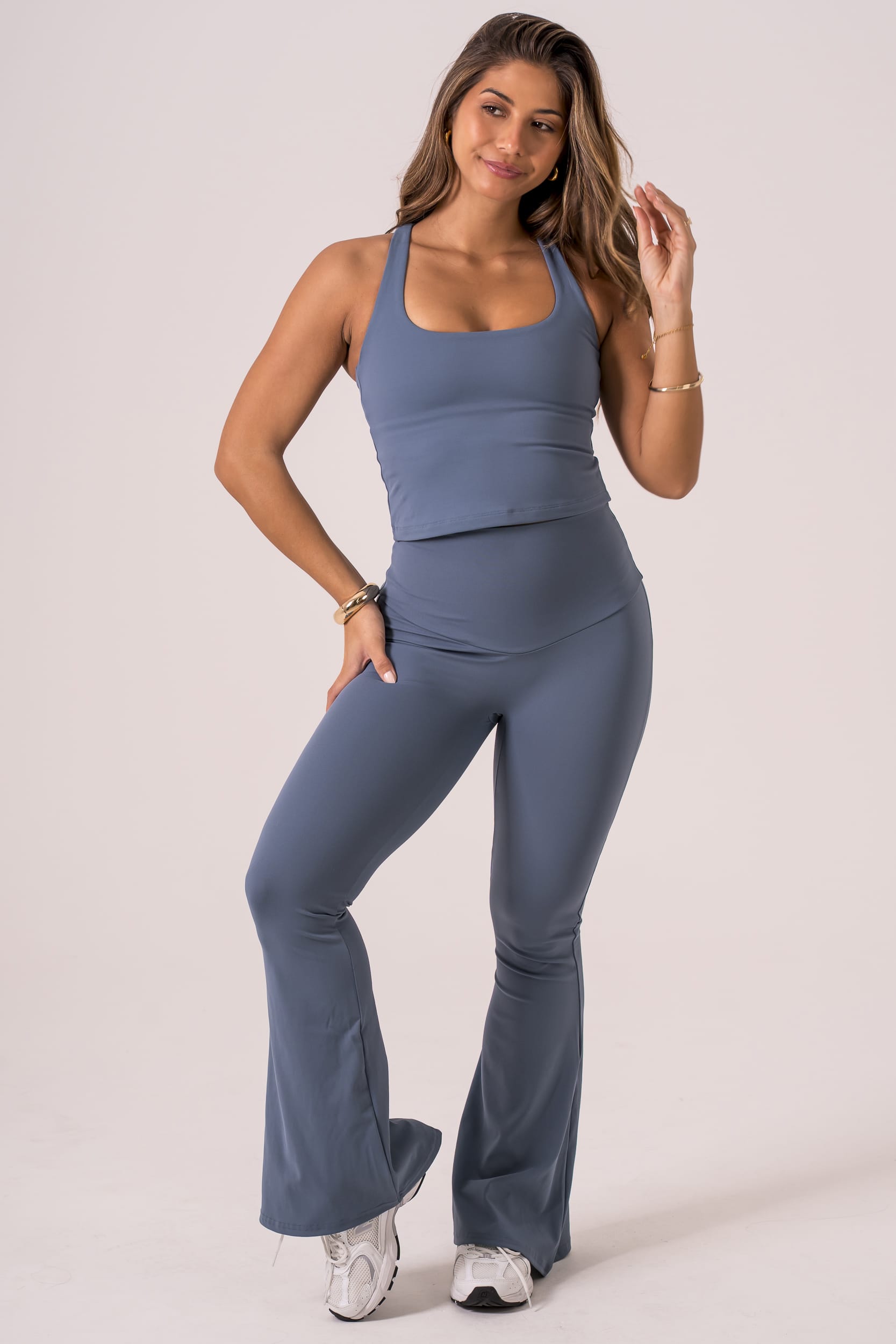 Slate Luxe Pocket Yoga Pants