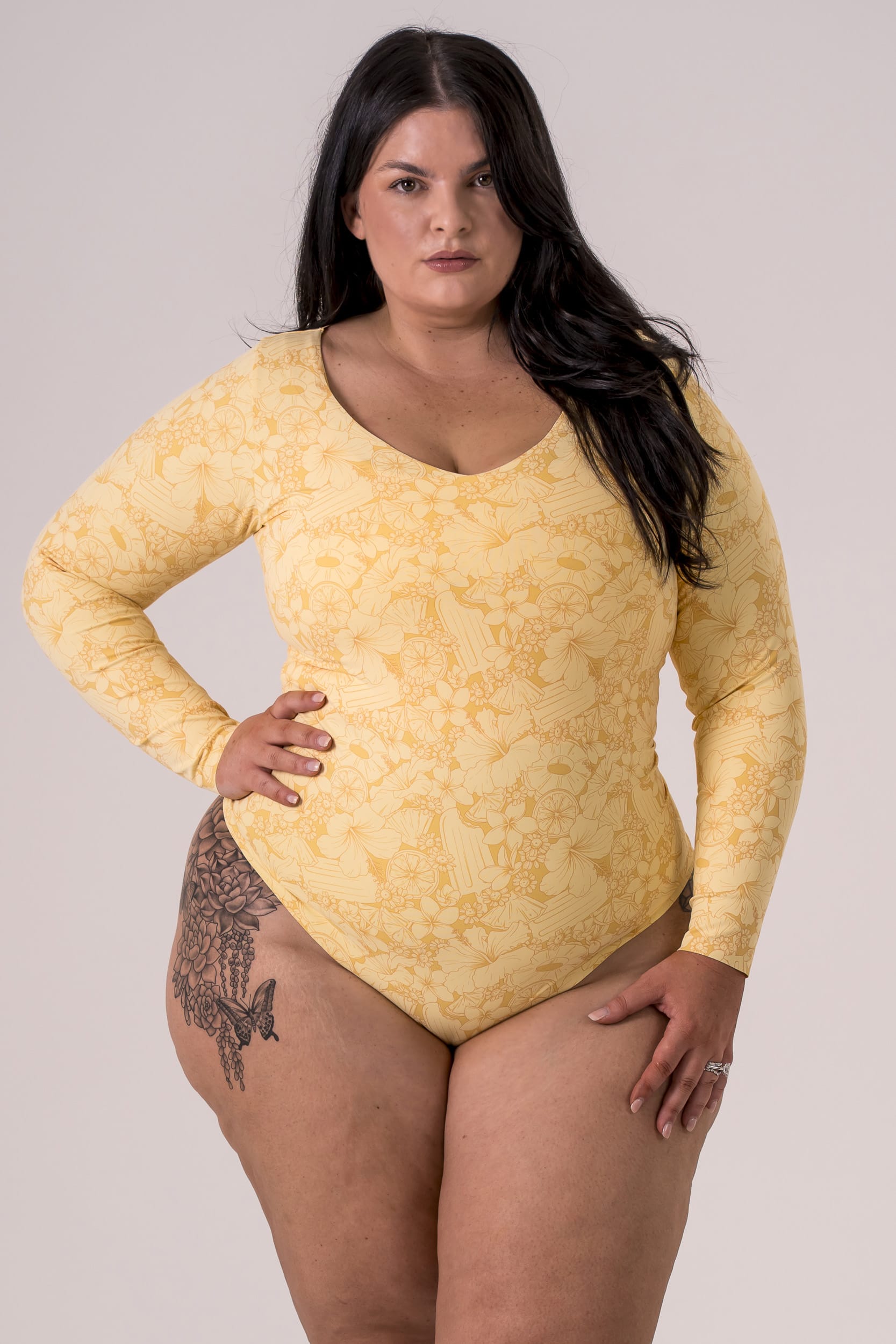 Slice of Summer Luxe Long Sleeve Bodysuit