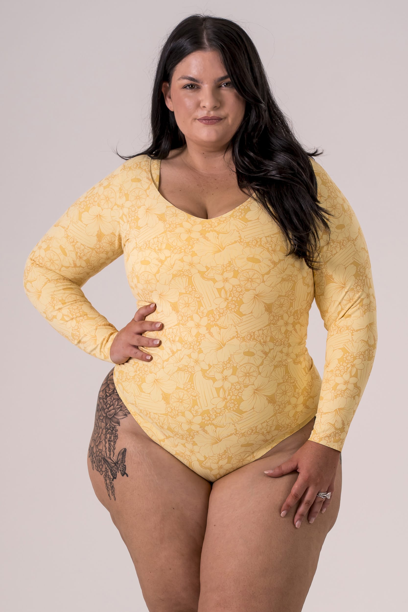 Slice of Summer Luxe Long Sleeve Bodysuit