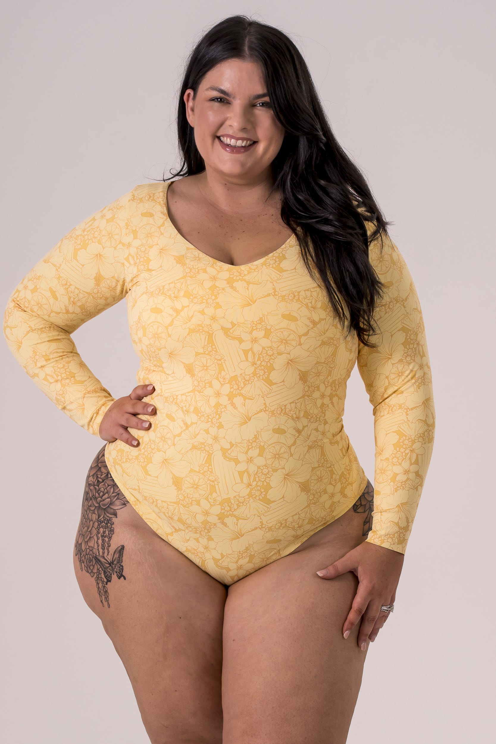 Slice of Summer Luxe Long Sleeve Bodysuit