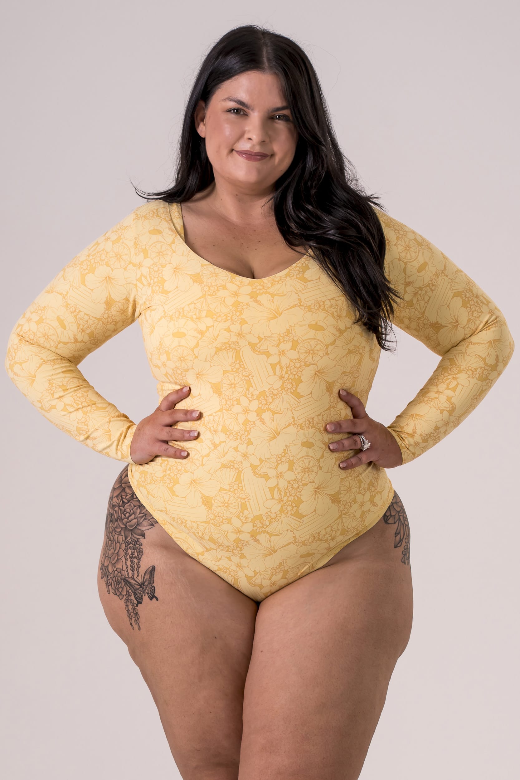 Slice of Summer Luxe Long Sleeve Bodysuit