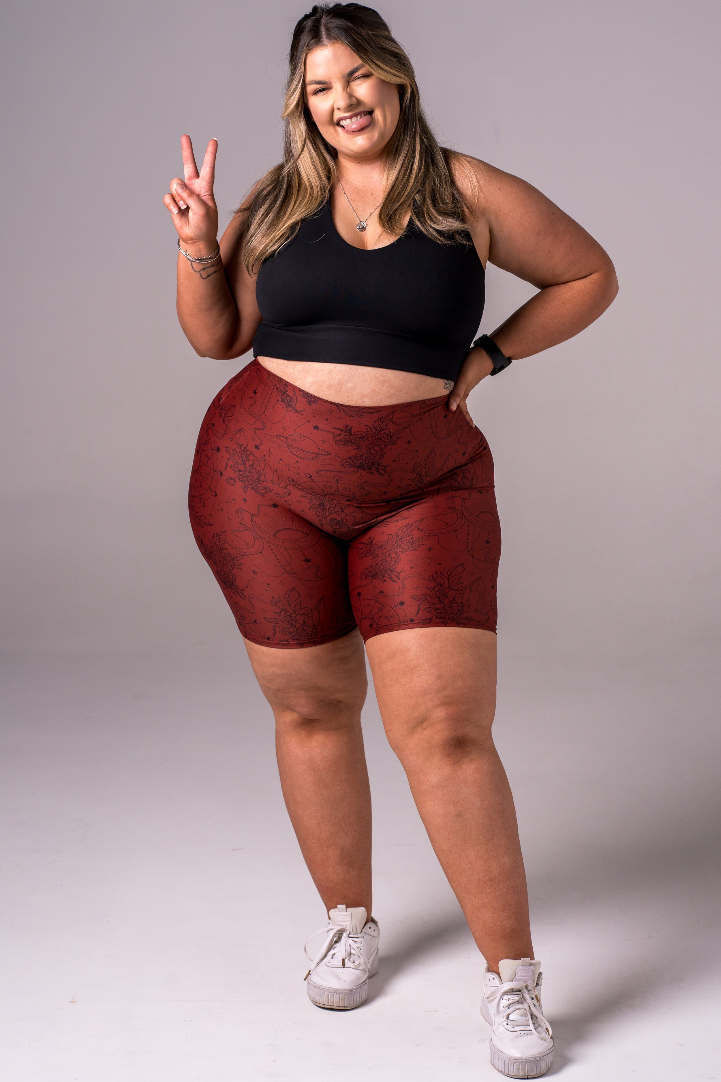 Stars Aligned Dynamic High Waisted Seamless Front Booty Shorts