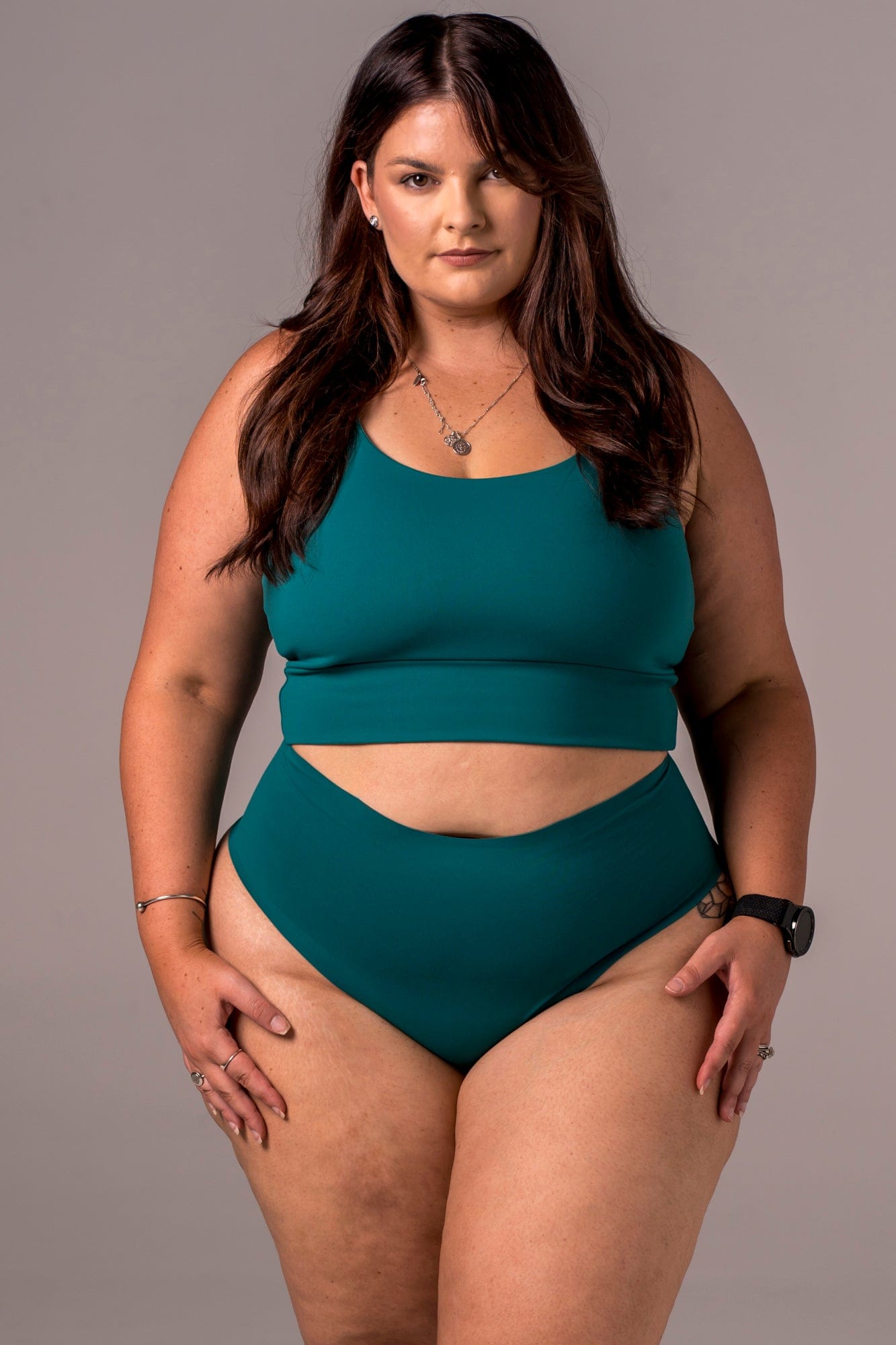 Teal Luxe High Waisted Underwear
