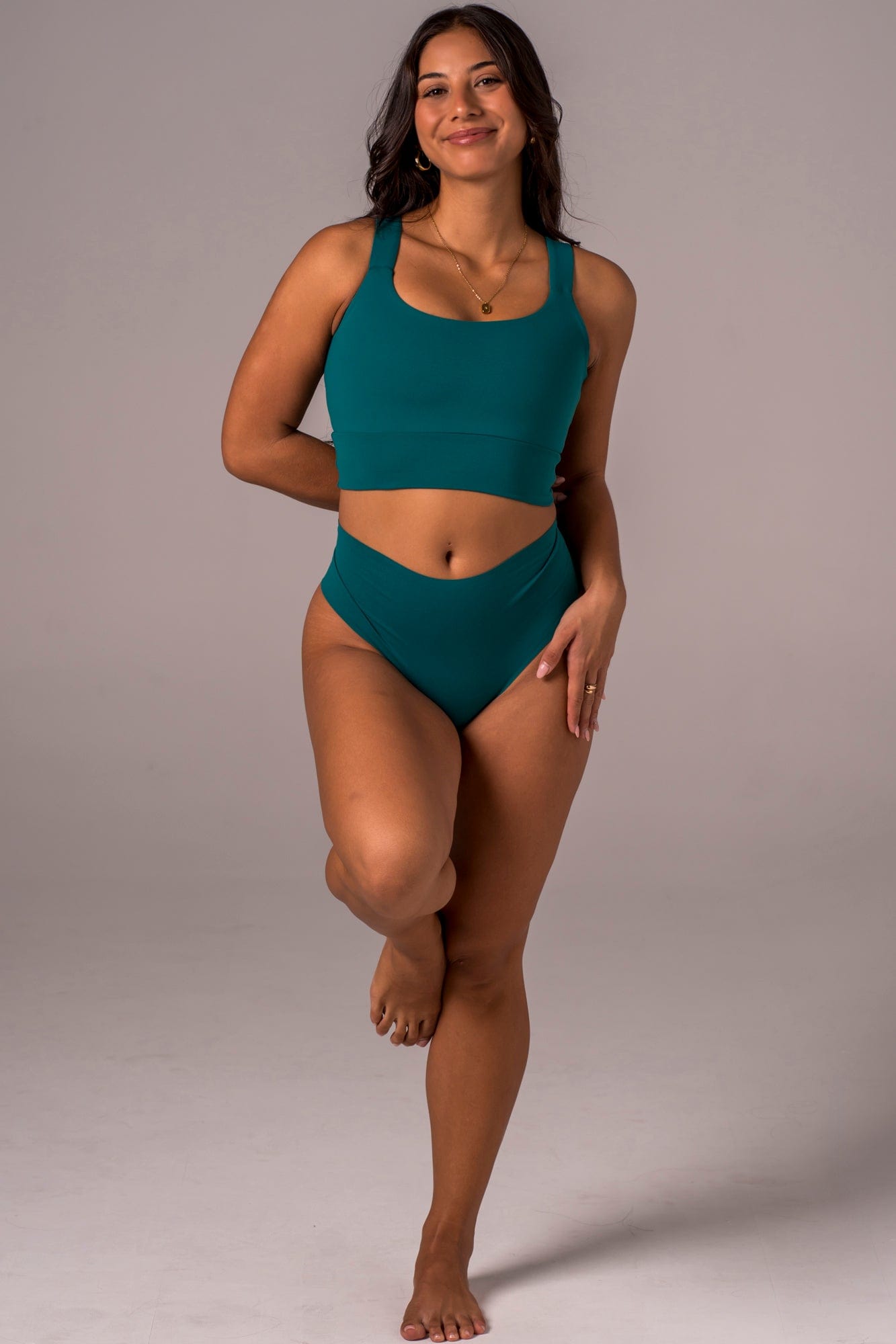 Teal Luxe High Waisted Underwear
