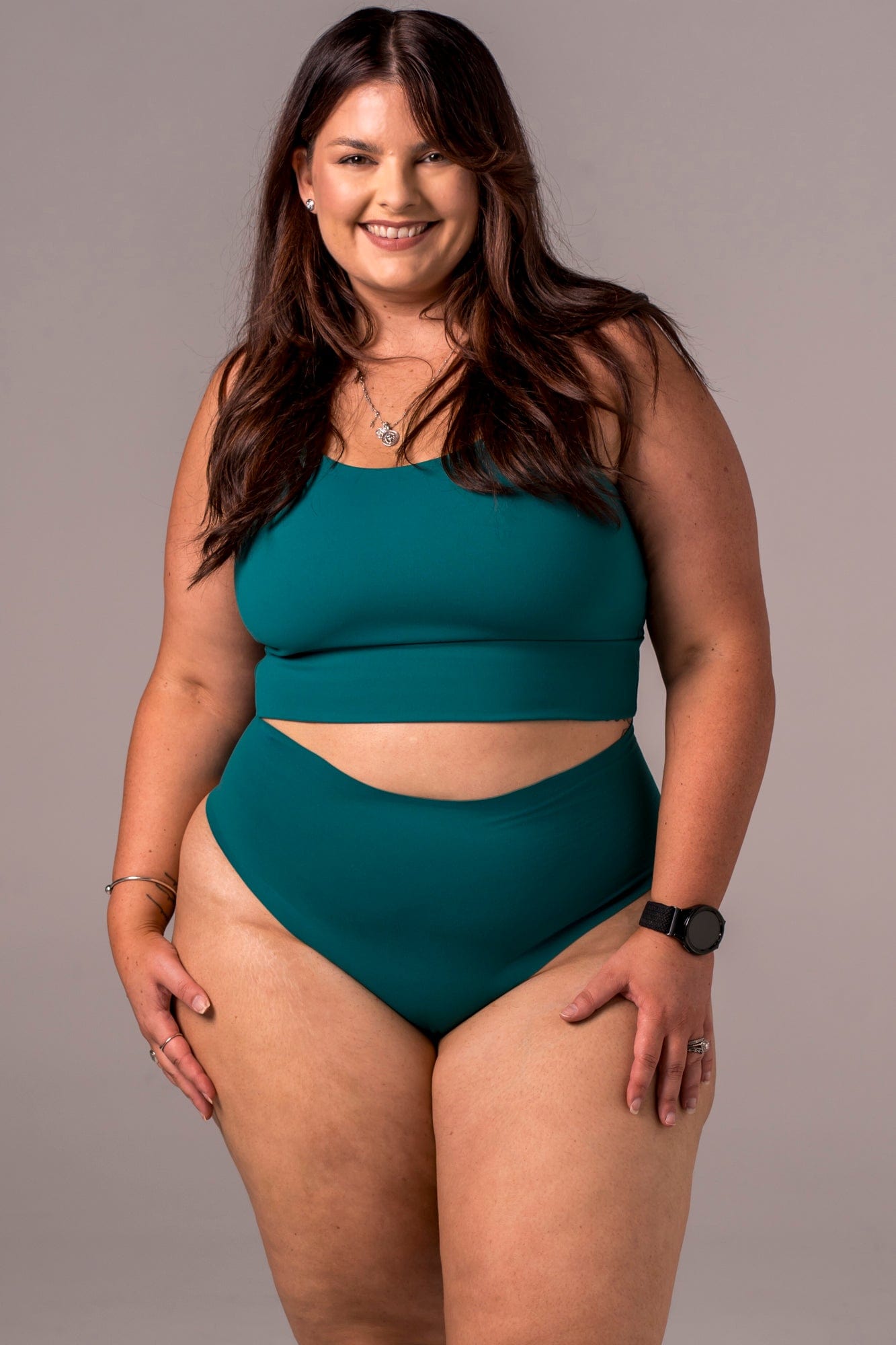 Teal Luxe High Waisted Underwear