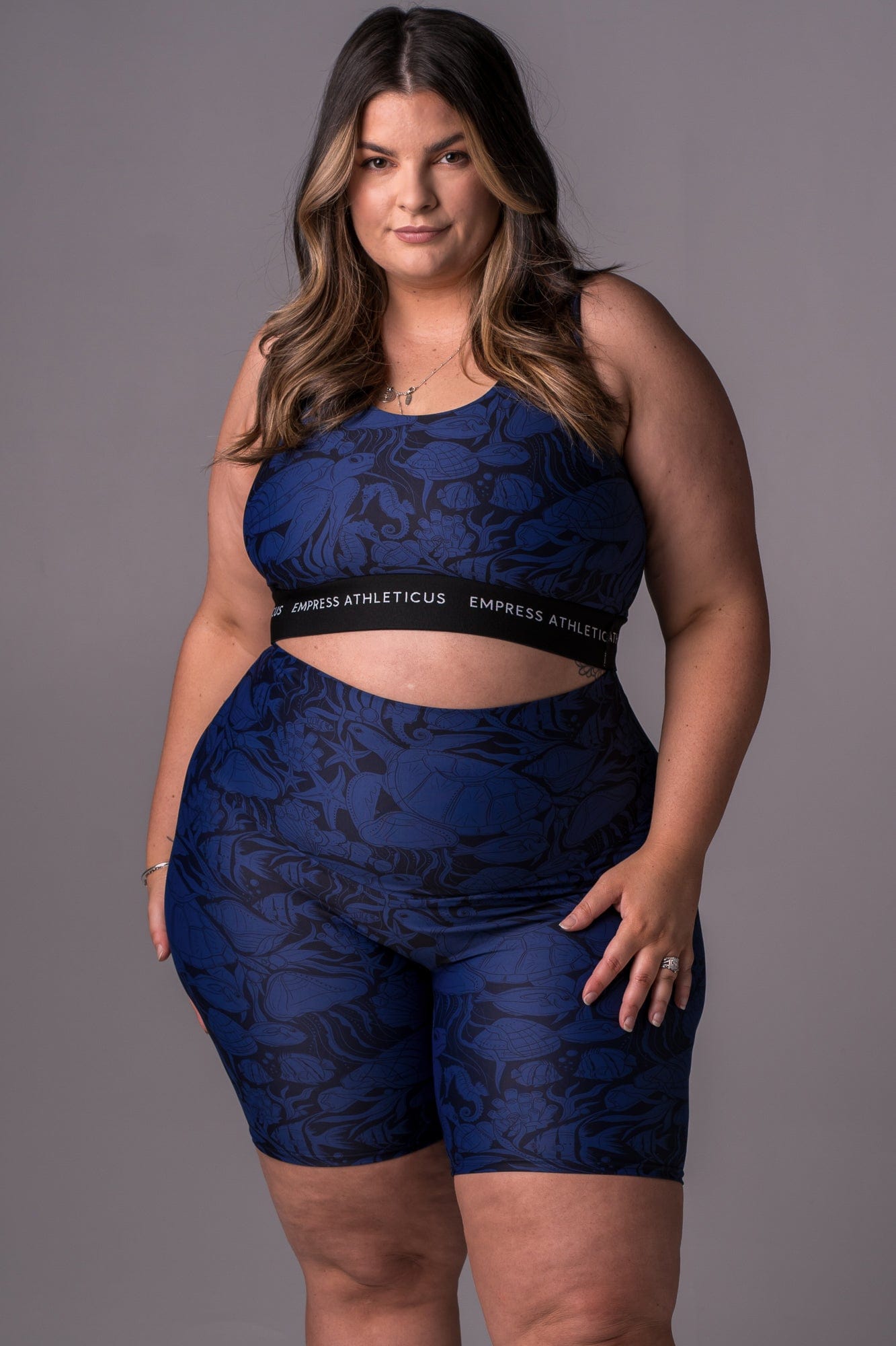 Turtle Tides Dynamic High Waisted Seamless Front Booty Shorts
