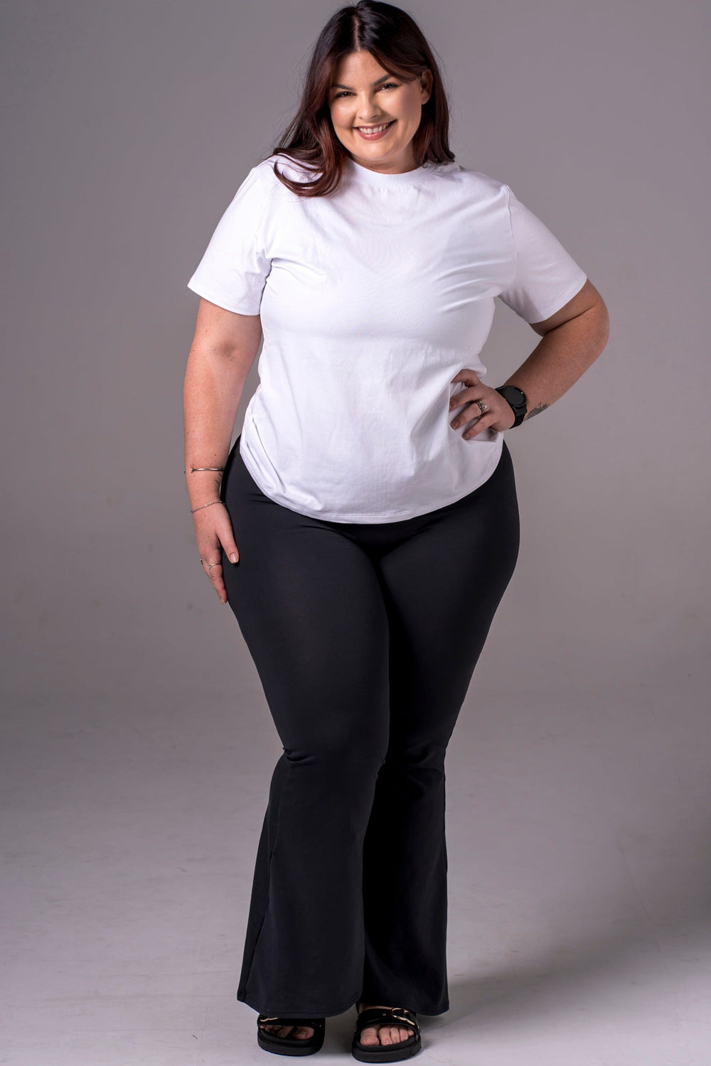Essential Shaped Tee, White