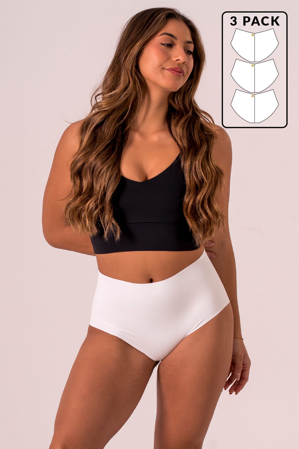 White Luxe Brief Underwear 3 Pack
