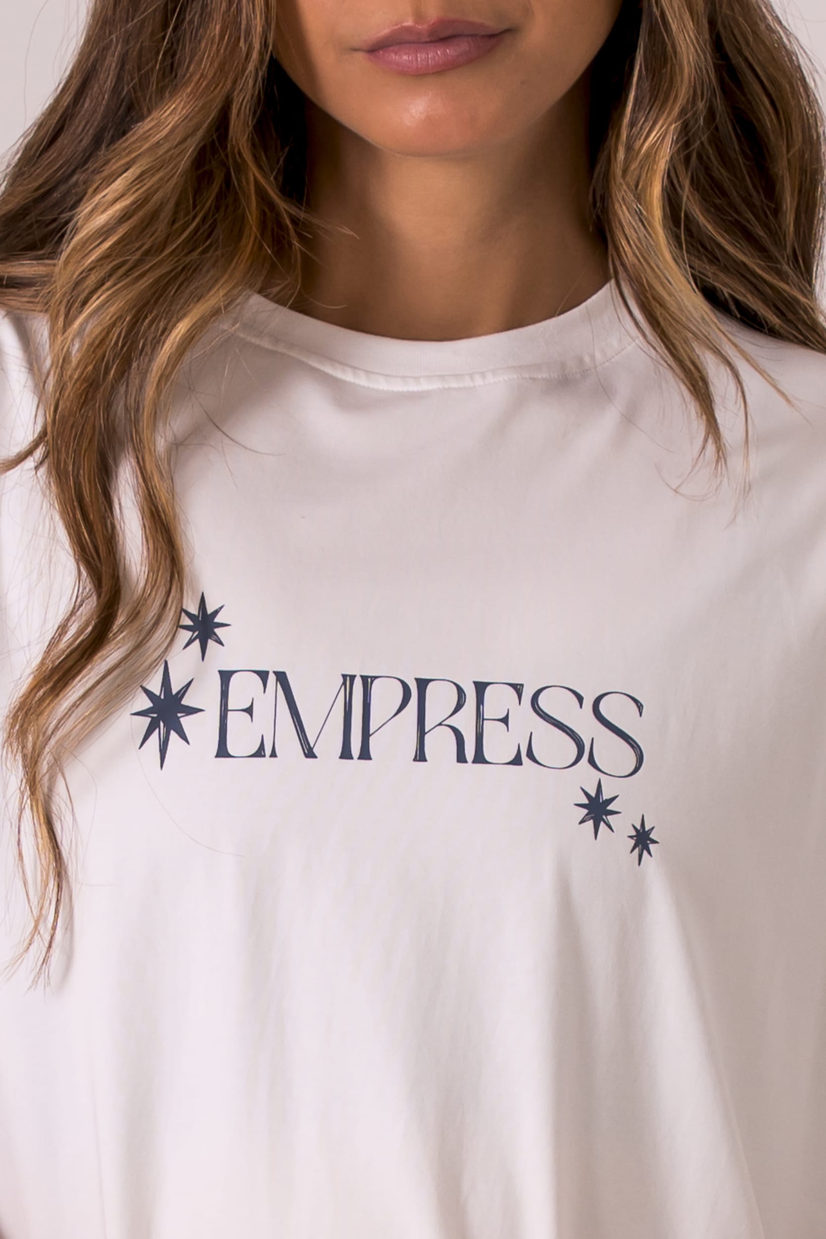 White Pilates Oversized T-Shirt