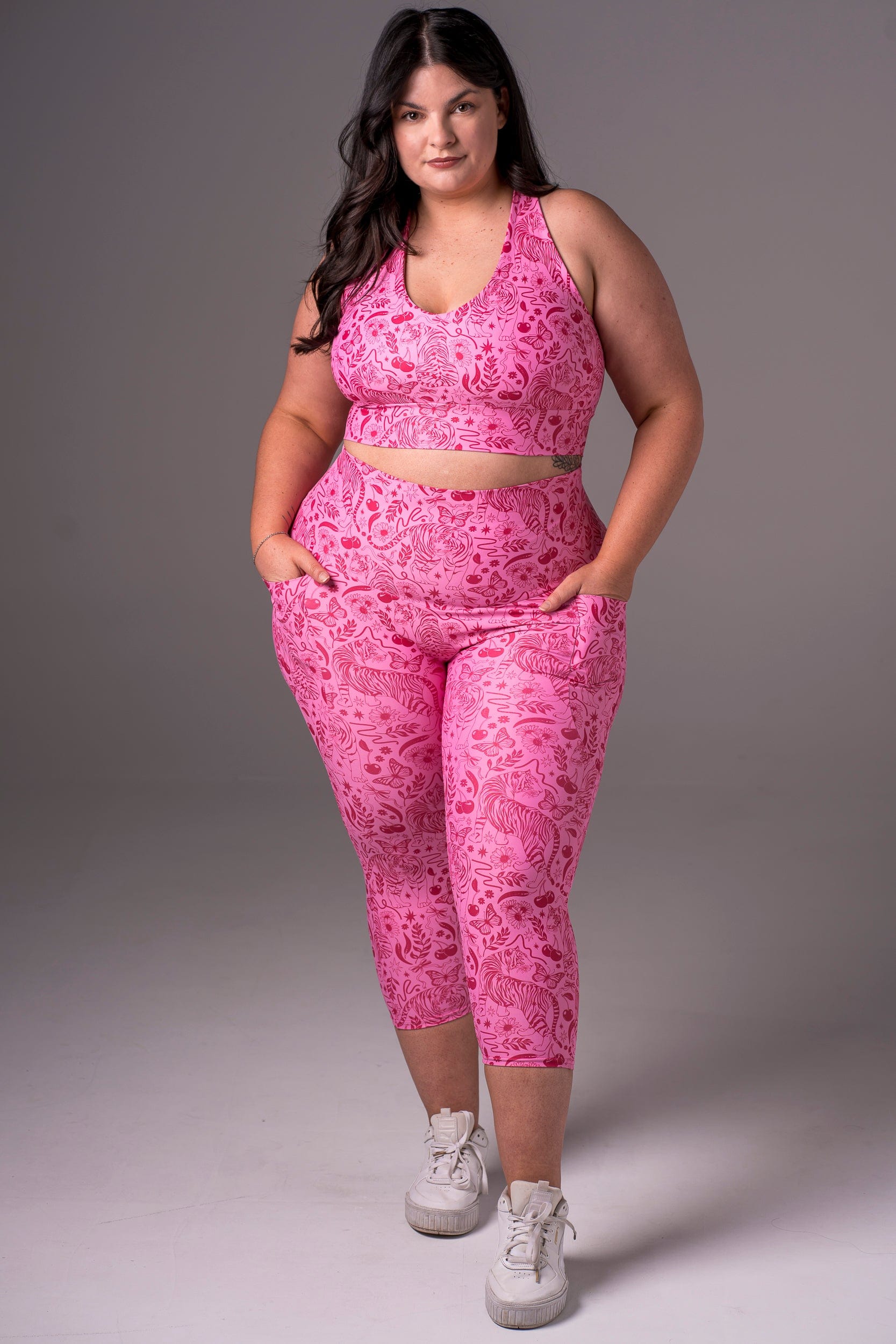 Wild Child Dynamic High Waisted Pocket Capri Leggings