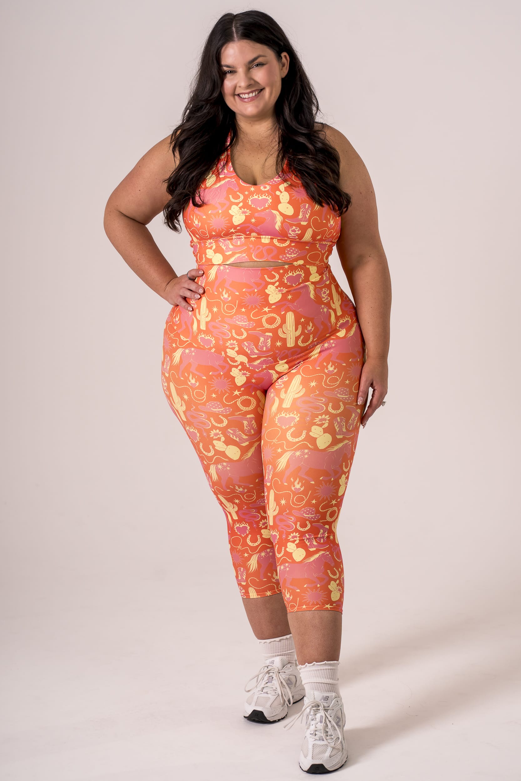 Wild West Dynamic Extra High Waisted Capri Leggings