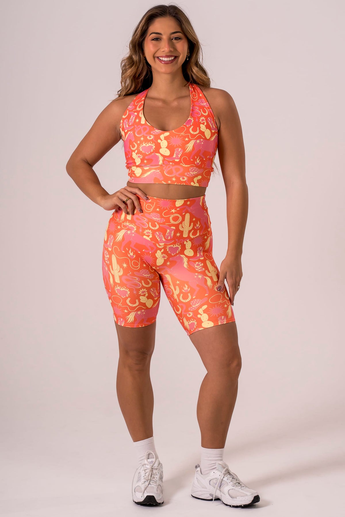 Wild West Dynamic High Waisted Bike Shorts