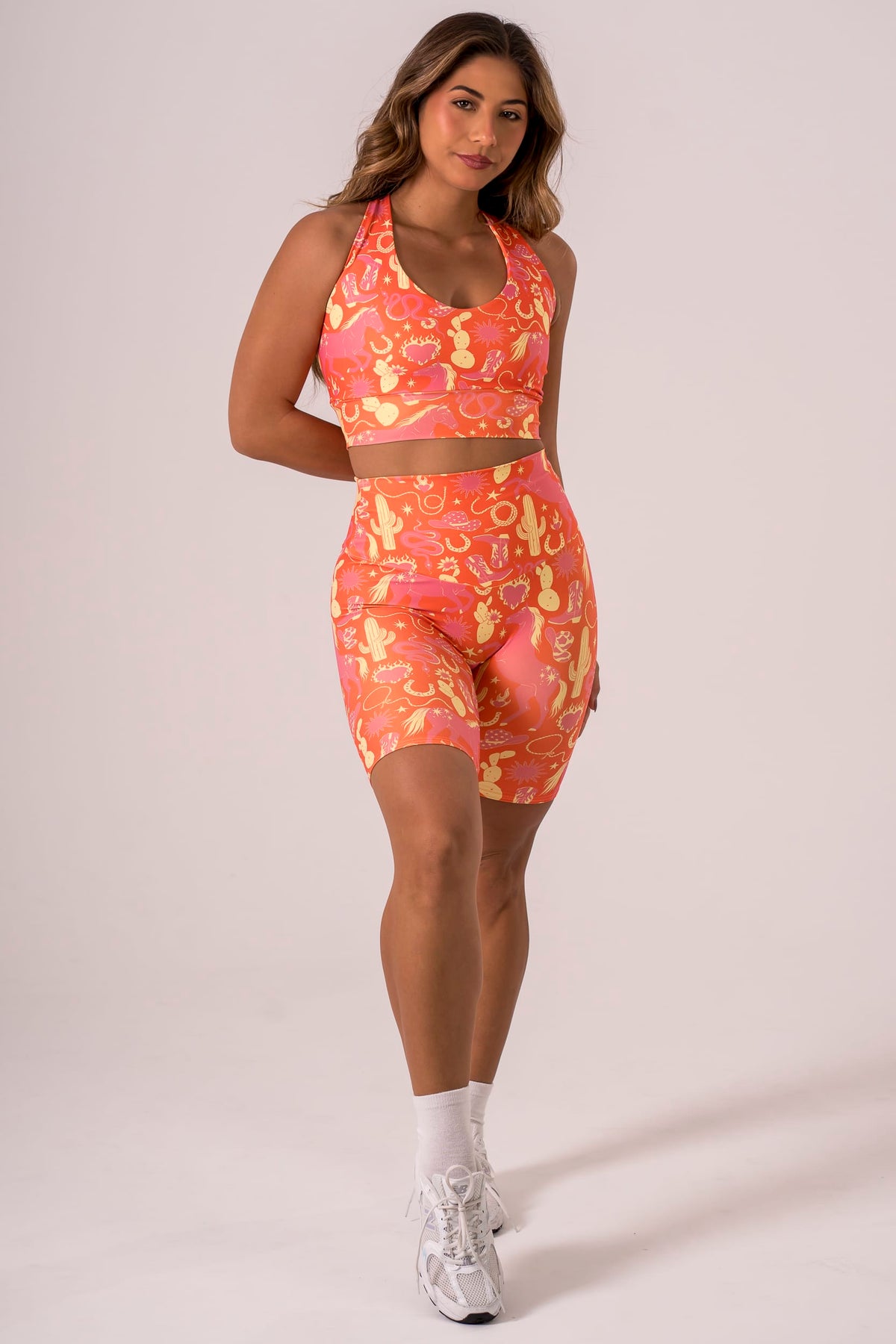 Wild West Dynamic High Waisted Bike Shorts