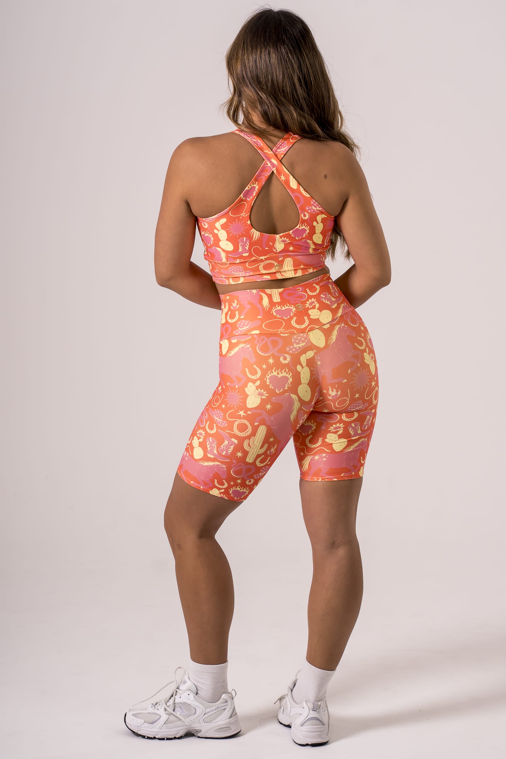 Wild West Dynamic High Waisted Bike Shorts