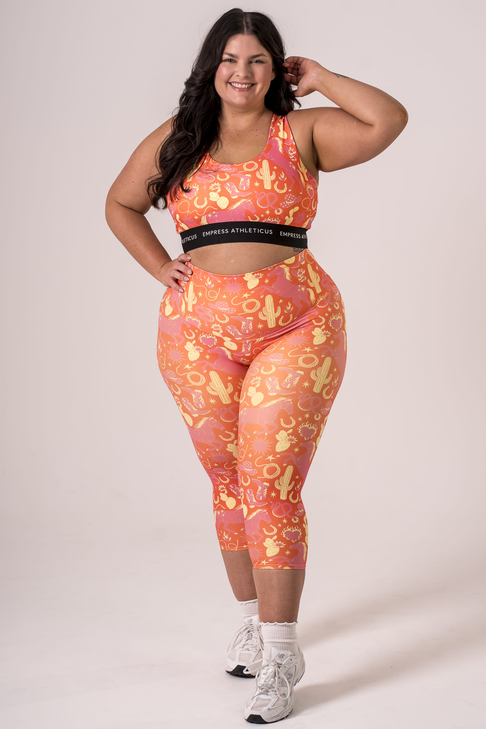 Wild West Dynamic High Waisted Capri Leggings
