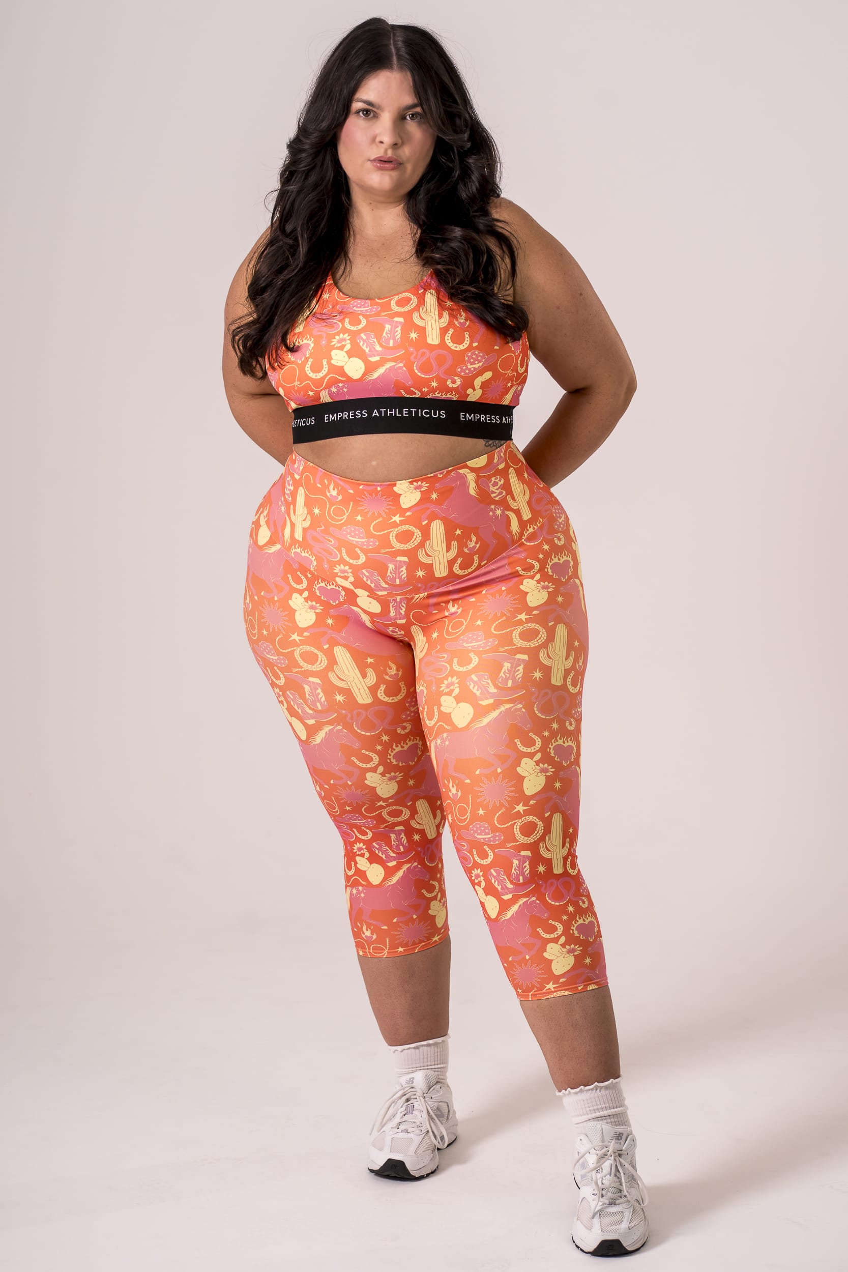 Wild West Dynamic High Waisted Capri Leggings