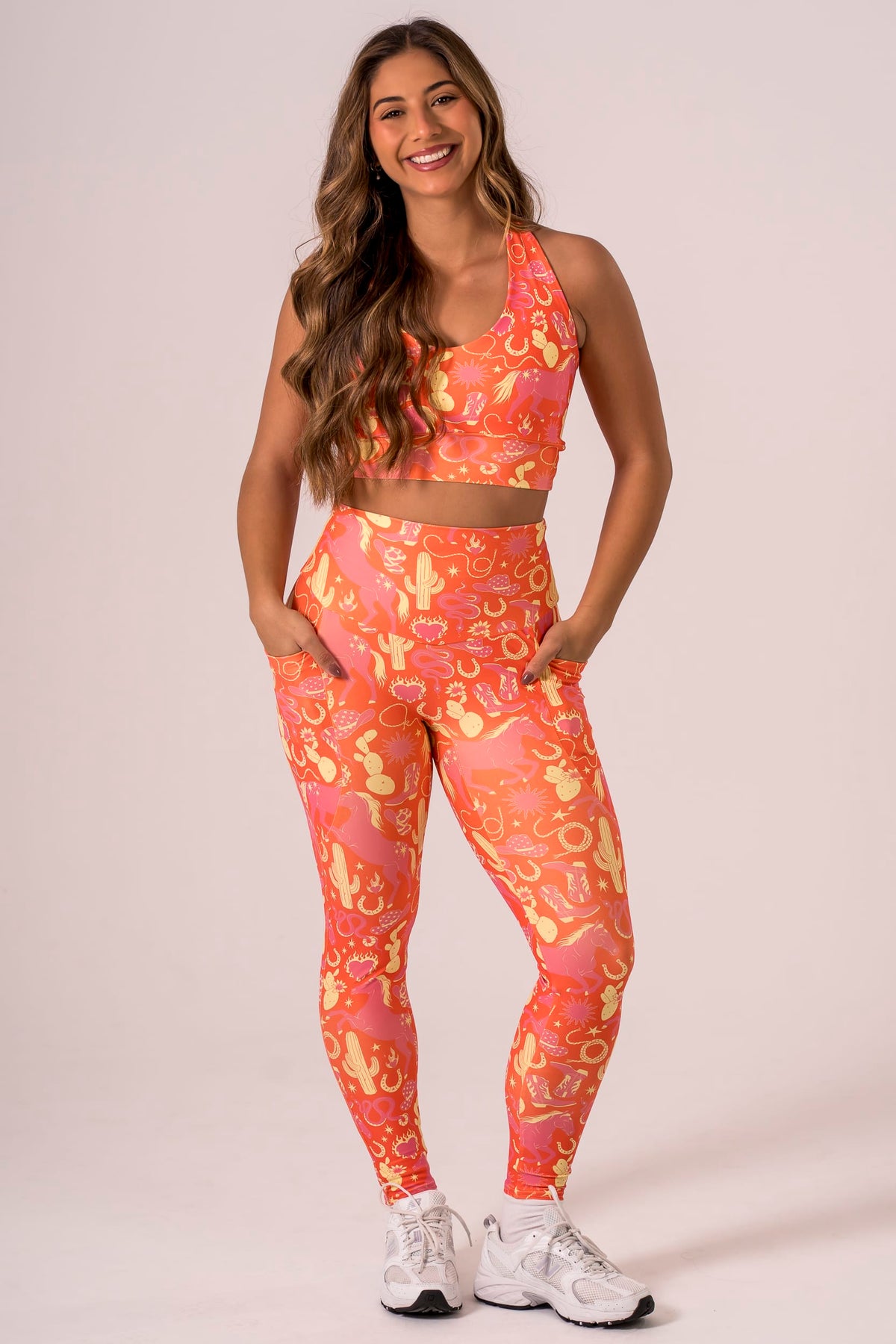 Wild West Dynamic High Waisted Pocket Ankle Biter Leggings