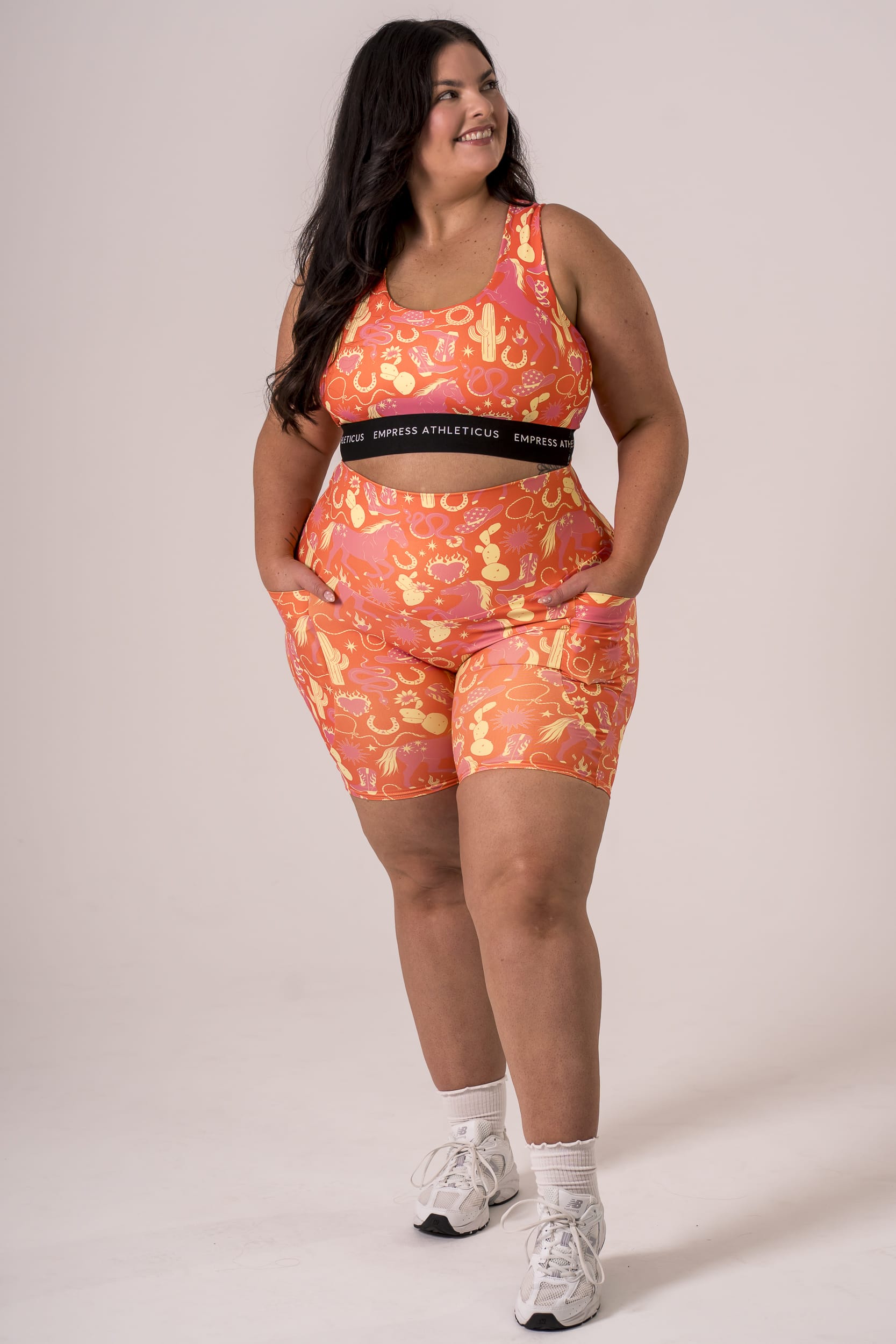 Wild West Dynamic High Waisted Pocket Booty Shorts