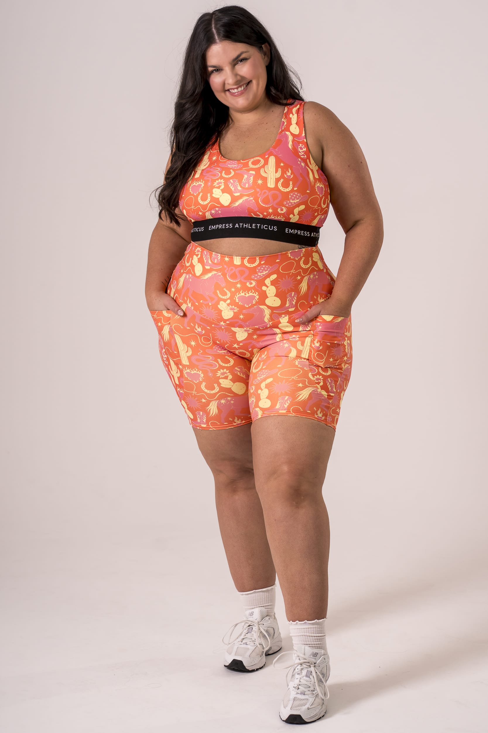 Wild West Dynamic High Waisted Pocket Booty Shorts