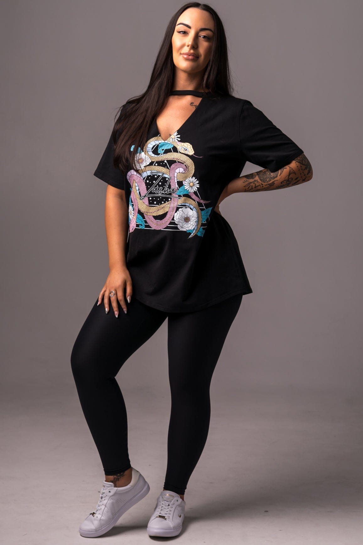 Zena - Oversized Cutout T-Shirt