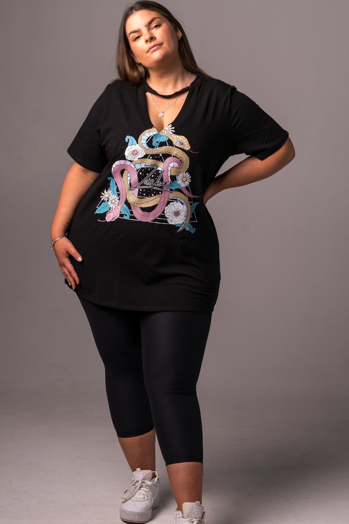 Zena - Oversized Cutout T-Shirt